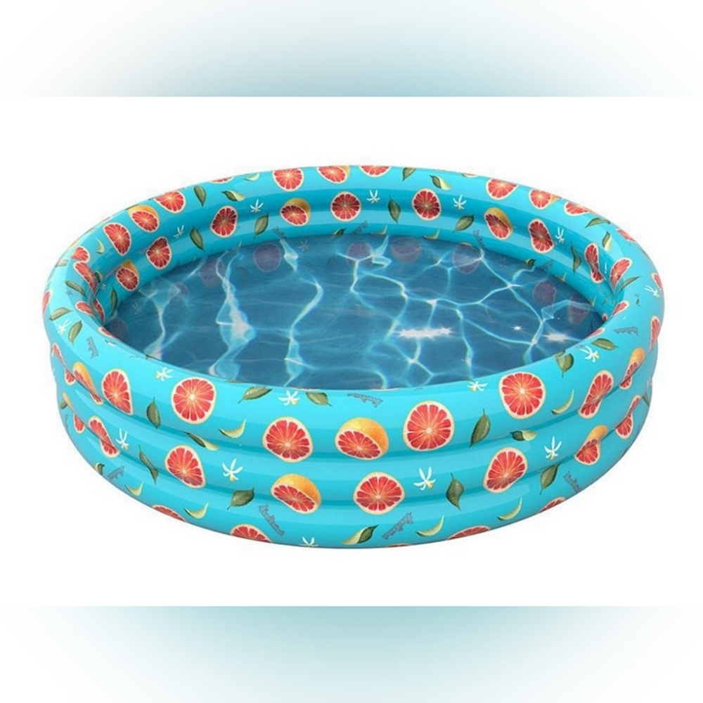POOLCANDY Blue Teal Orange Pink Grapefruit Inflatable Kids Pets Pool BRAND NEW